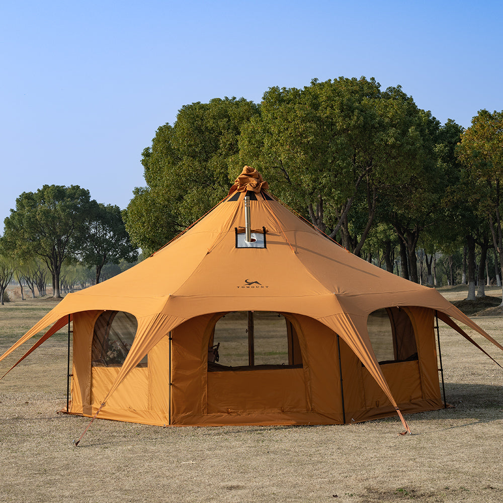 ONEROD-Circus 5M 4-Season Canvas Hot Tent with Stove Jack