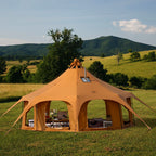ONEROD-Circus 5M 4-Season Canvas Hot Tent with Stove Jack