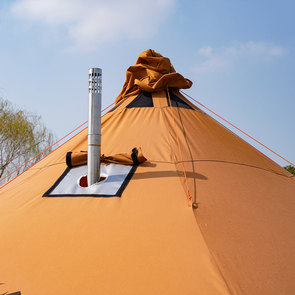 ONEROD-Circus 5M 4-Season Canvas Hot Tent with Stove Jack