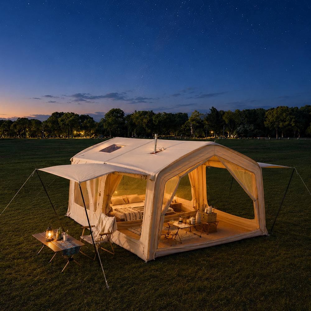 LODGE AIR-17L Luxury Inflatable Canvas Glamping Air Tent
