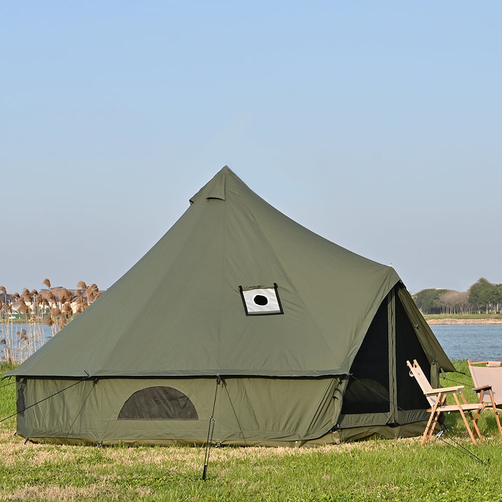 ONEROD-Gaius TC 4-Season Glamping Bell Tent with Stove Jack – Tomount