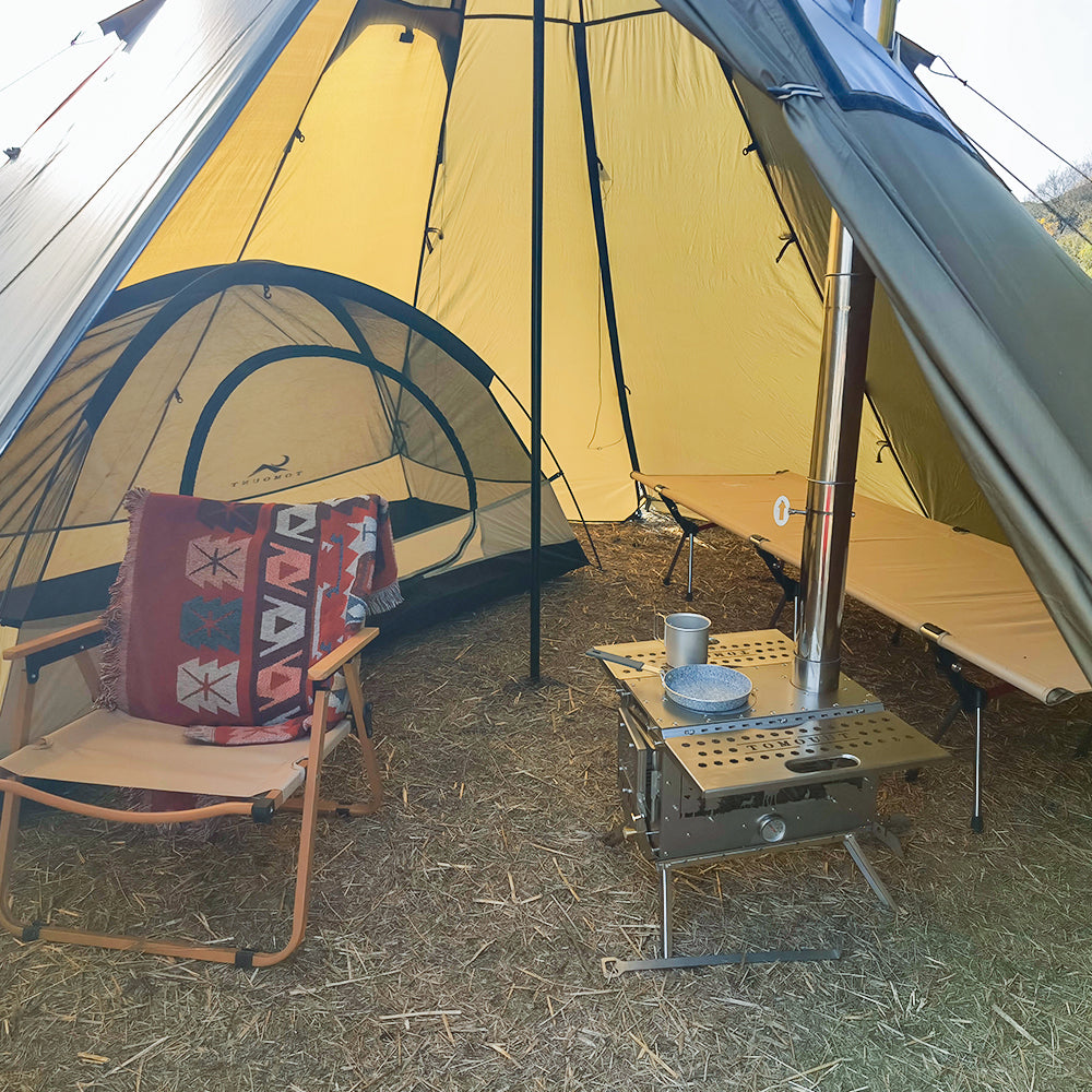 UL-tipi 20D Ripstop Nylon Ultralight Pyramid Hot Tent