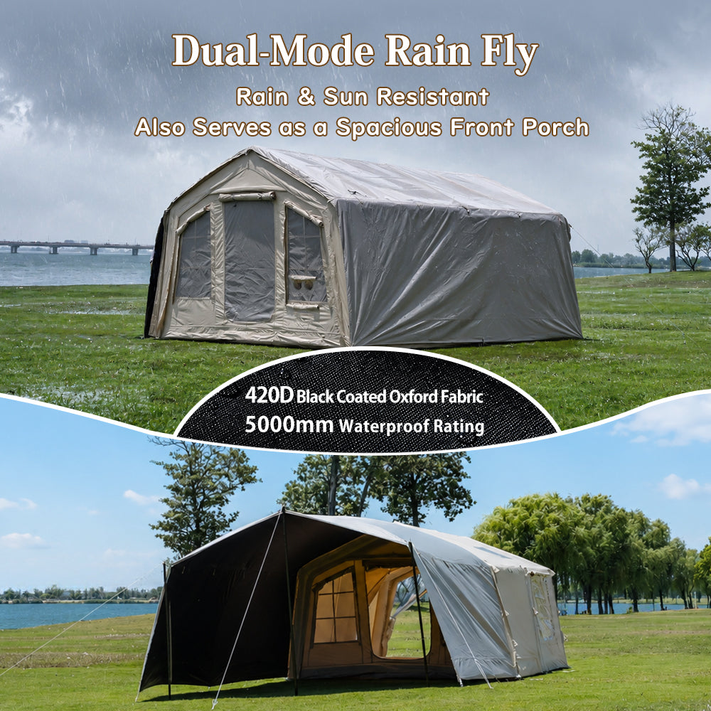 LODGE AIR-17L Luxury Inflatable Canvas Glamping Air Tent