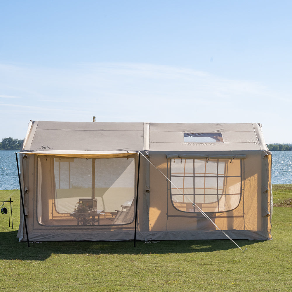 LODGE AIR-17L Luxury Inflatable Canvas Glamping Air Tent