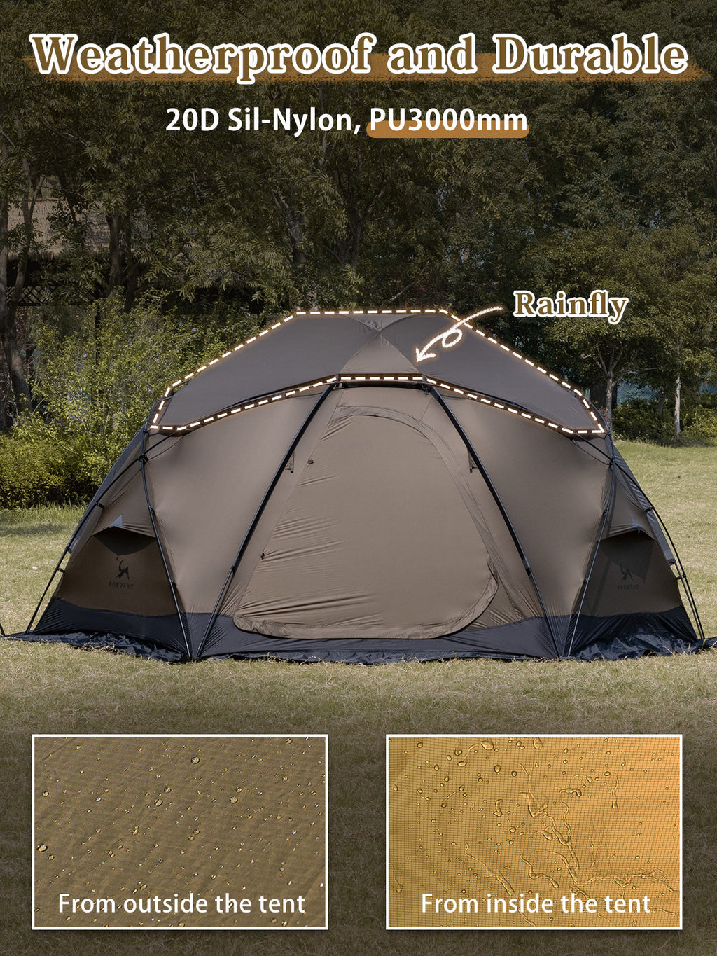 DOMEL-otto 4-Season Ultralight Nylon Tent with Stove Jack
