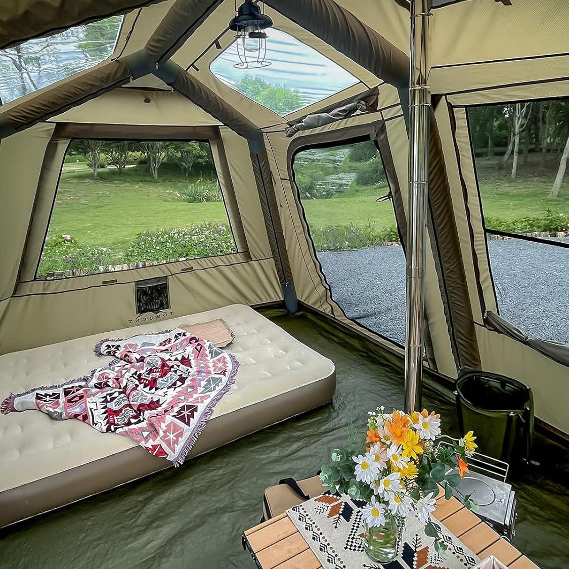 LODGE AIR-13 Inflatable 6-10 Person Glamping Air Tent – Tomount
