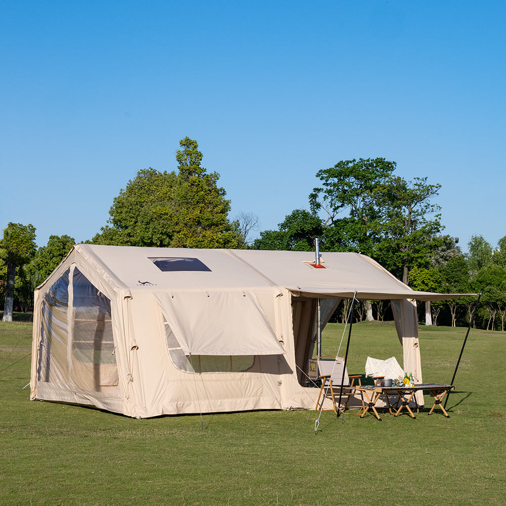 LODGE AIR-17L Luxury Inflatable Canvas Glamping Air Tent
