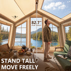 Tomount 3-5 Person Inflatable Cabin Tent with Skylight