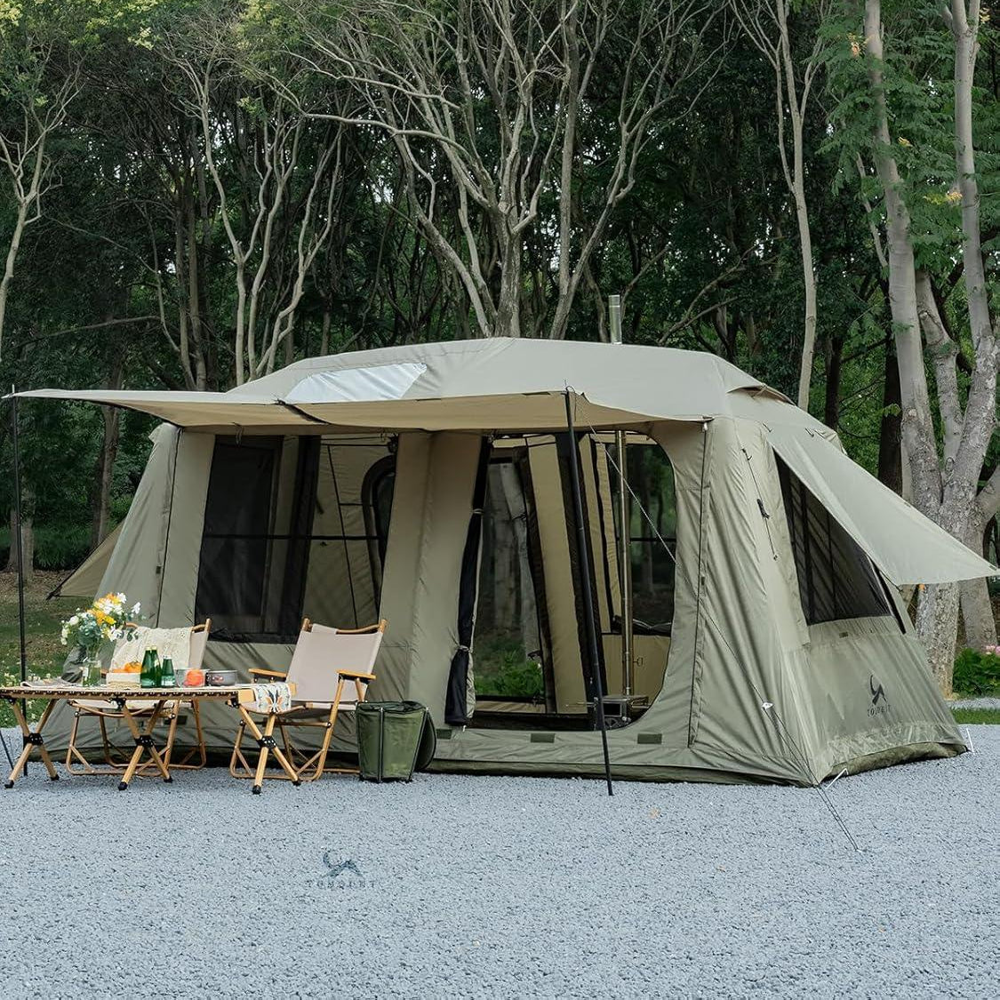 LODGE AIR-13 Inflatable 6-10 Person Glamping Air Tent – Tomount