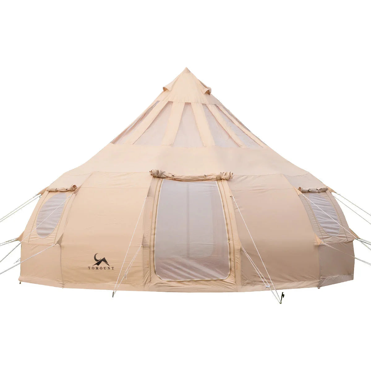 qomolo tent ONEROD-Droplet Canvas Bell with Stove Jack & Starview Window SV5 Endgame Gear XM2w 4K Interior Trim Telescoping poles with pre Farbgebung:Ral 7016