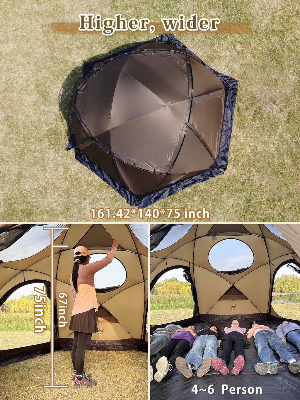 DOMEL-otto 4-Season Ultralight Nylon Tent with Stove Jack