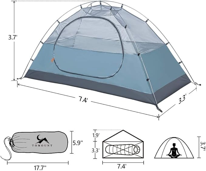 UL-Reago Lightweight 1 Person Backpacking Tent