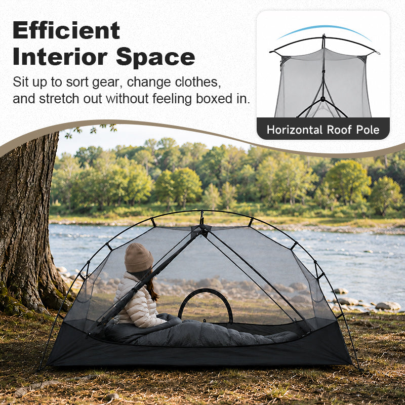 TOMOUNT 1-Person Backpacking Tent – Ultralight Double-Wall