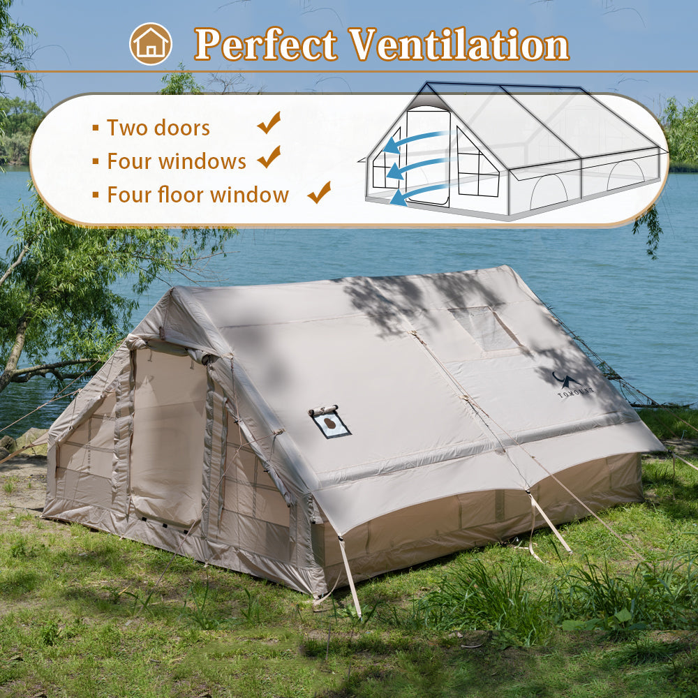 LODGE AIR-12 Luxury 8-Person Family Air Glamping Tent