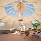 ONEROD-Droplet Canvas Bell Tent with Stove Jack & Starview Window