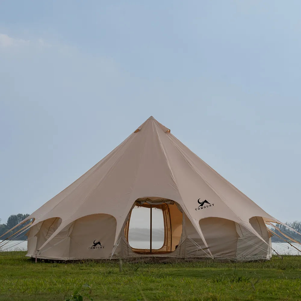 ONEROD-Droplet Canvas Bell Tent with Stove Jack & Starview Window