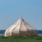 ONEROD-Droplet Canvas Bell Tent with Stove Jack & Starview Window