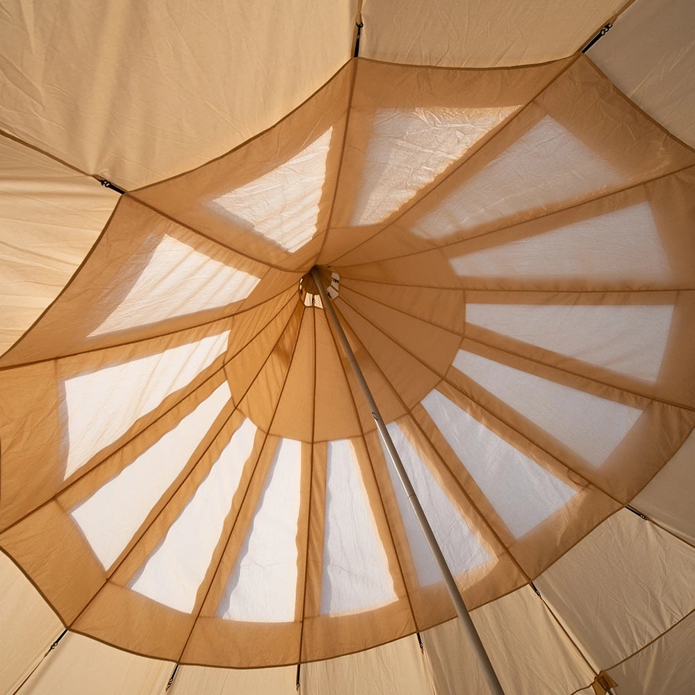 ONEROD-Droplet Canvas Bell Tent with Stove Jack & Starview Window