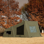 LODGE AIR-X2 Inflatable Canvas Easy Setup Blow Up Tent for Camping