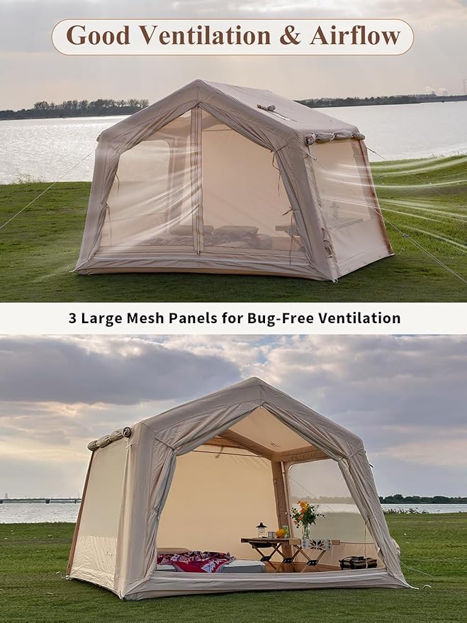 LODGE AIR-7 3-4 Person Blow up Air Hot Tent