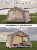 LODGE AIR-7 3-4 Person Blow up Air Hot Tent