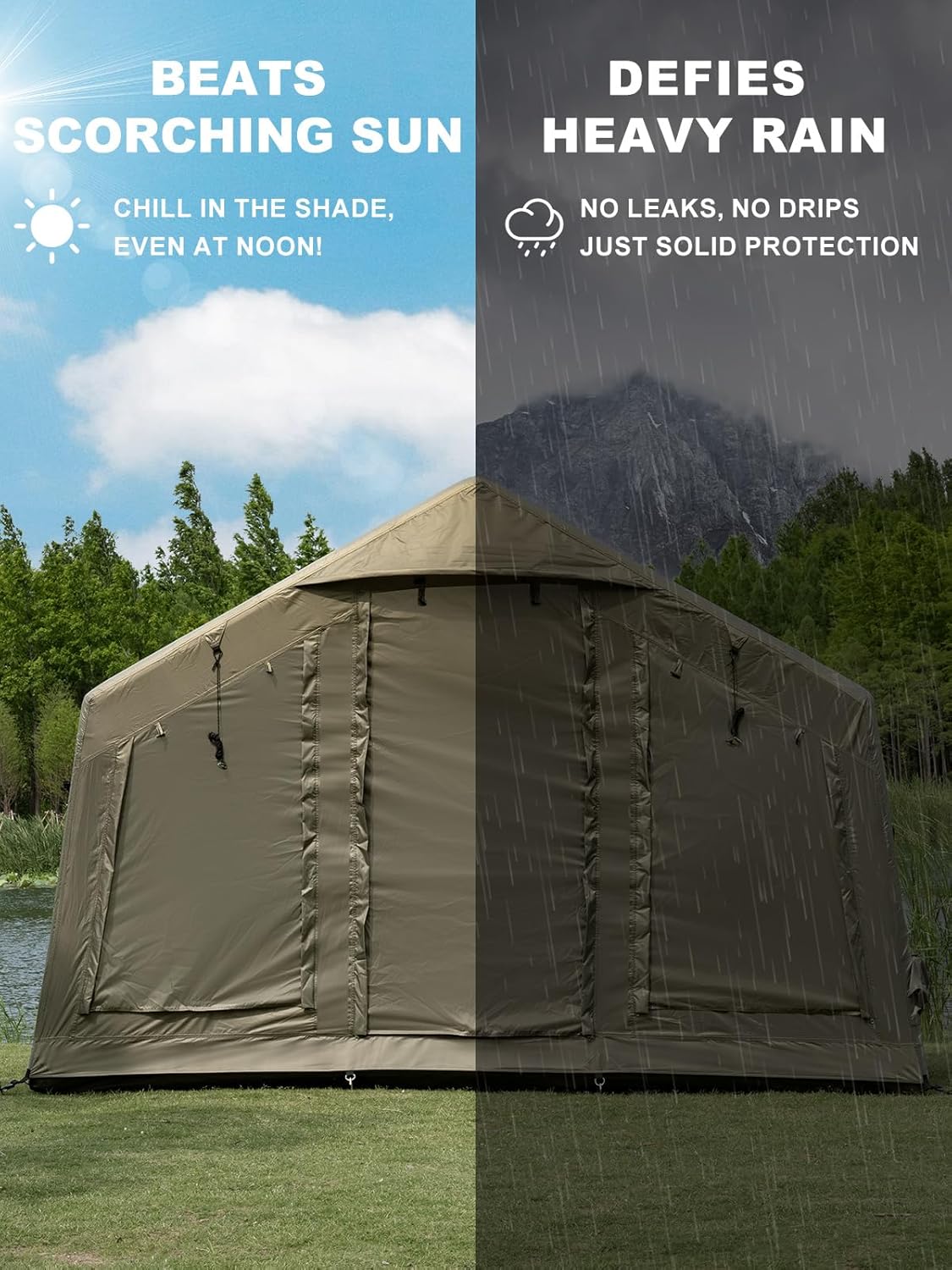 LODGE AIR-8 3-5 Person Air Tent with Skylight