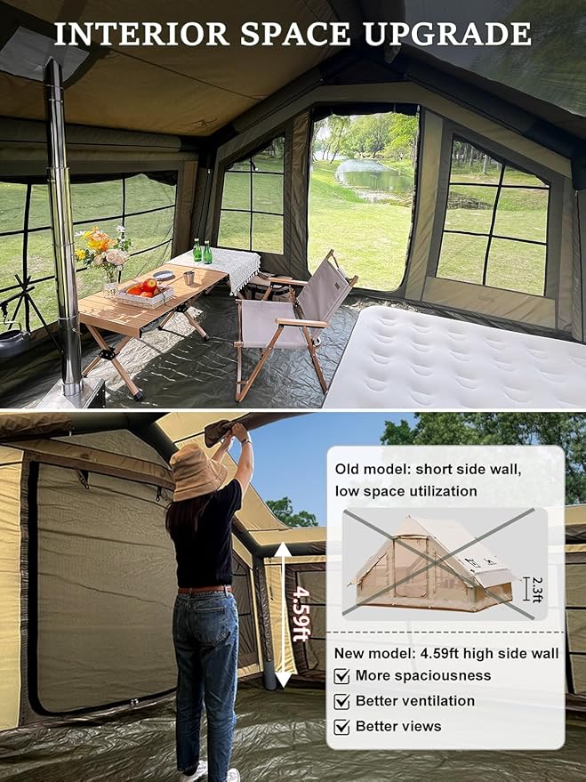 LODGE AIR-8 3-5 Person Air Tent with Skylight