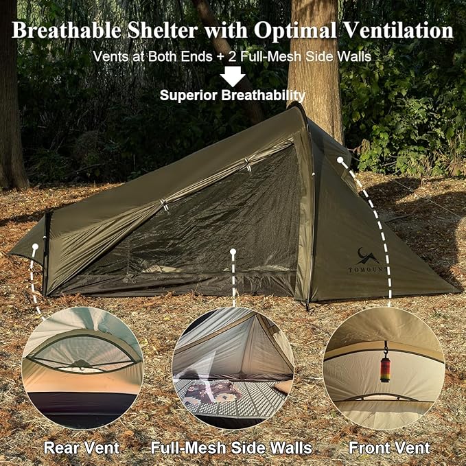 UL-Arden Ultralight 15D 1 Person Waterproof Bivy Tent