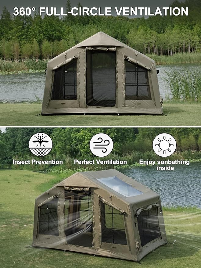 LODGE AIR-8 3-5 Person Air Tent with Skylight