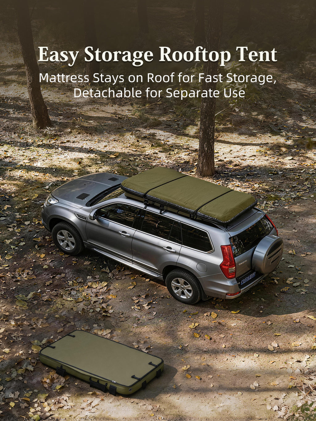 LODGE AIR-ctop Car Tent Blow Up Canvas Roof Tent for Car SUV Jeep Van