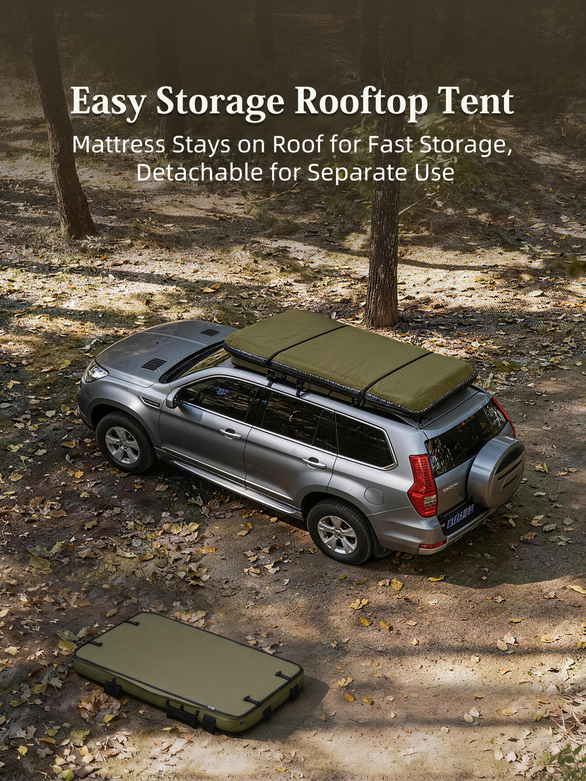 LODGE AIR-ctop Car Tent Blow Up Canvas Roof Tent for Car SUV Jeep Van