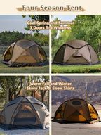 DOMEL-otto 4-Season Ultralight Nylon Tent with Stove Jack