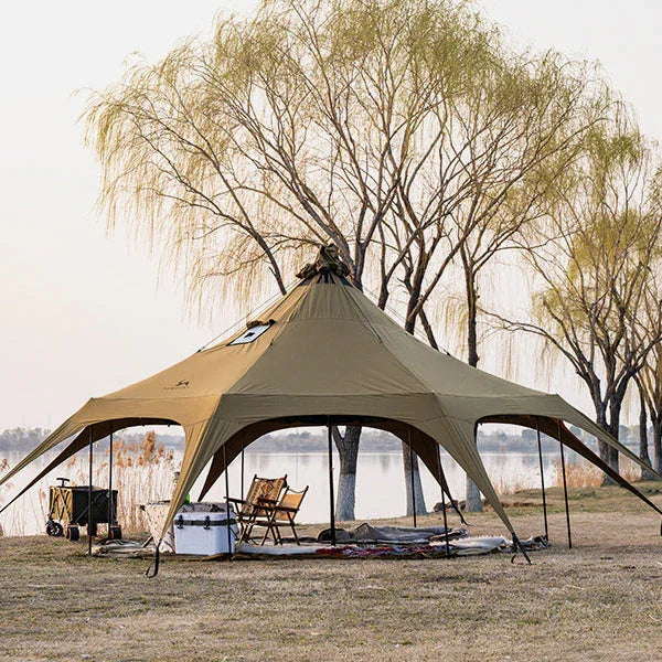 ONEROD-Circus 5M 4-Season Canvas Hot Tent with Stove Jack – Tomount