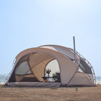 DOMEL-TCmoonbg Dome Cotton Glamping Bell Tent with Stove Jack