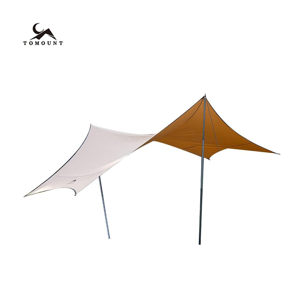 Tomount TC Canvas Camping Tarp – 13.78 × 13.78 ft