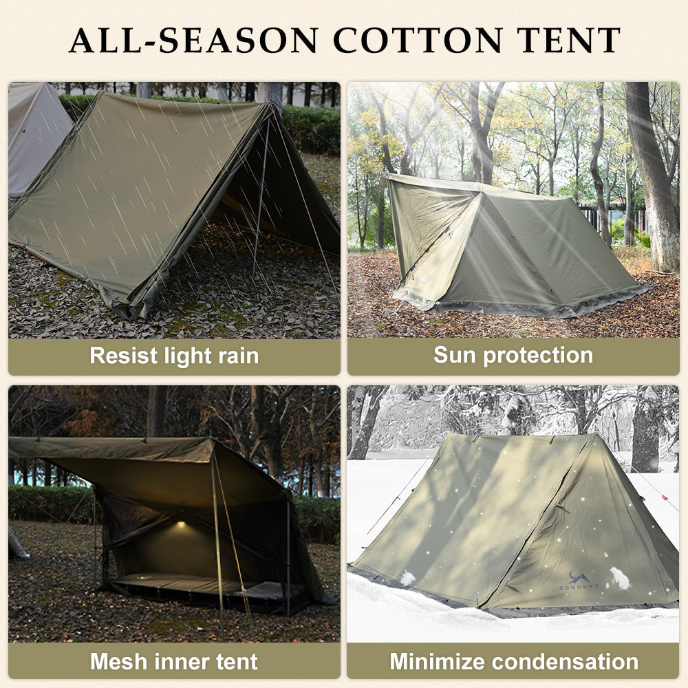 UL-kaku Tactical Canvas Tent Durable Bushcraft Shelter