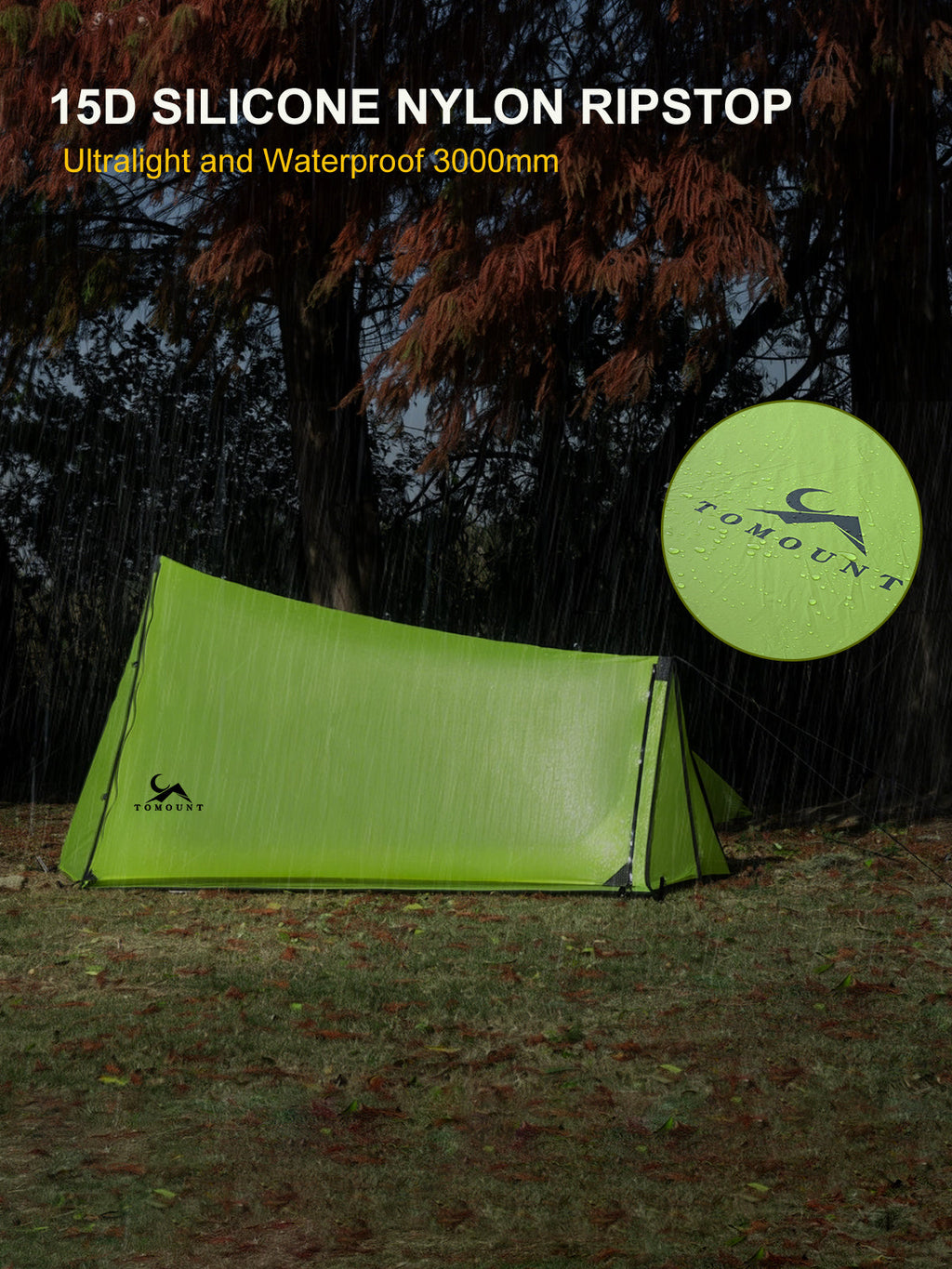UL-Ridge Ultralight 15D Silnylon Bivy Trekking Pole Tent