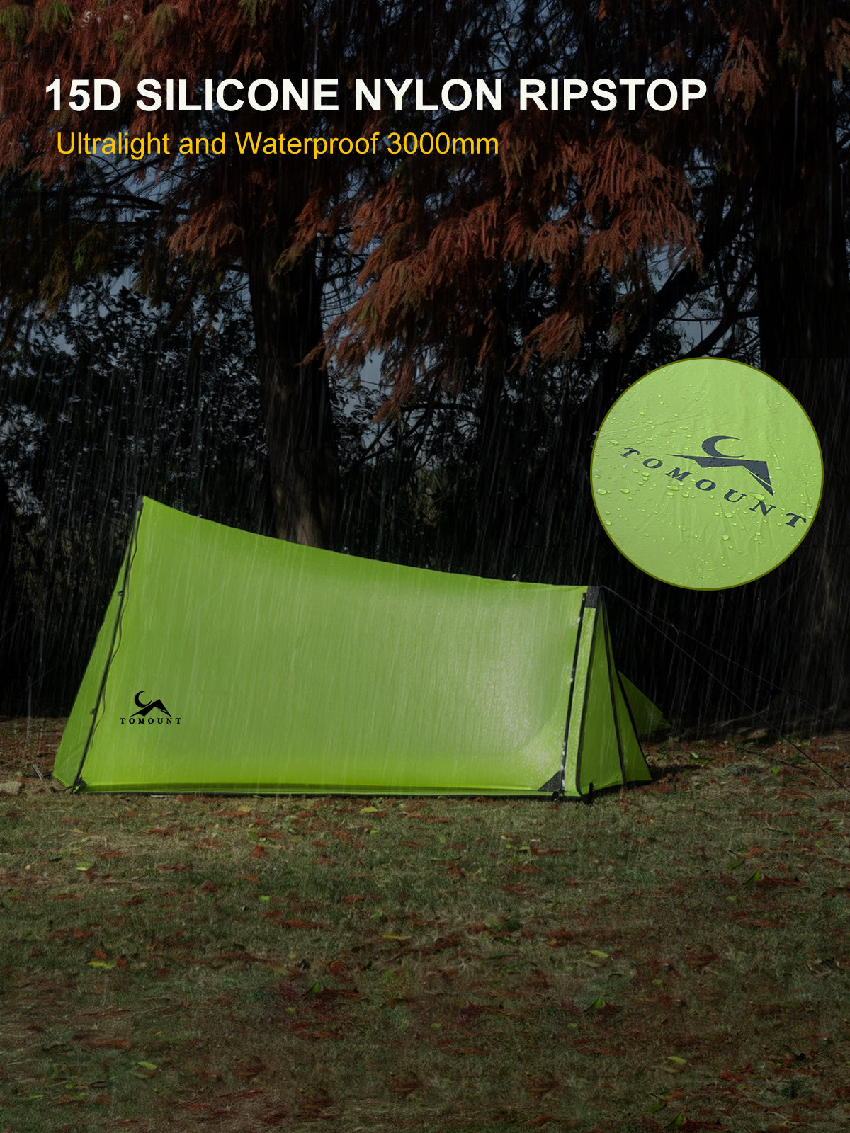 UL-Ridge Ultralight 15D Silnylon Bivy Trekking Pole Tent