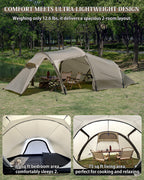 UL-Ovista Ultralight Tunnel 1-2 Person Backpacking Tent
